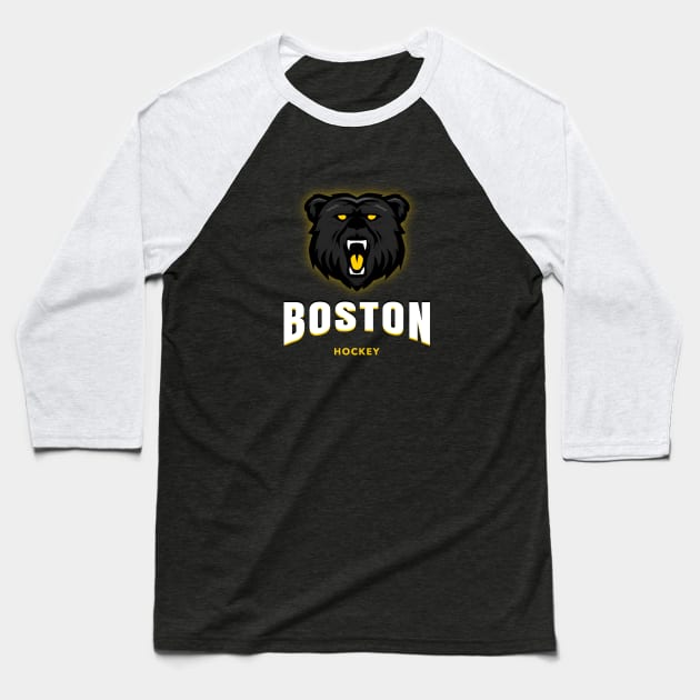 boston bruins hockey Baseball T-Shirt by BVHstudio